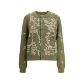 Baziszt Green Alpaca Vicugna Pacos Cardigan